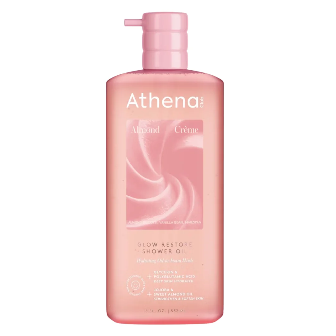 Glow Restore Shower Oil (532ml) Almond Crème