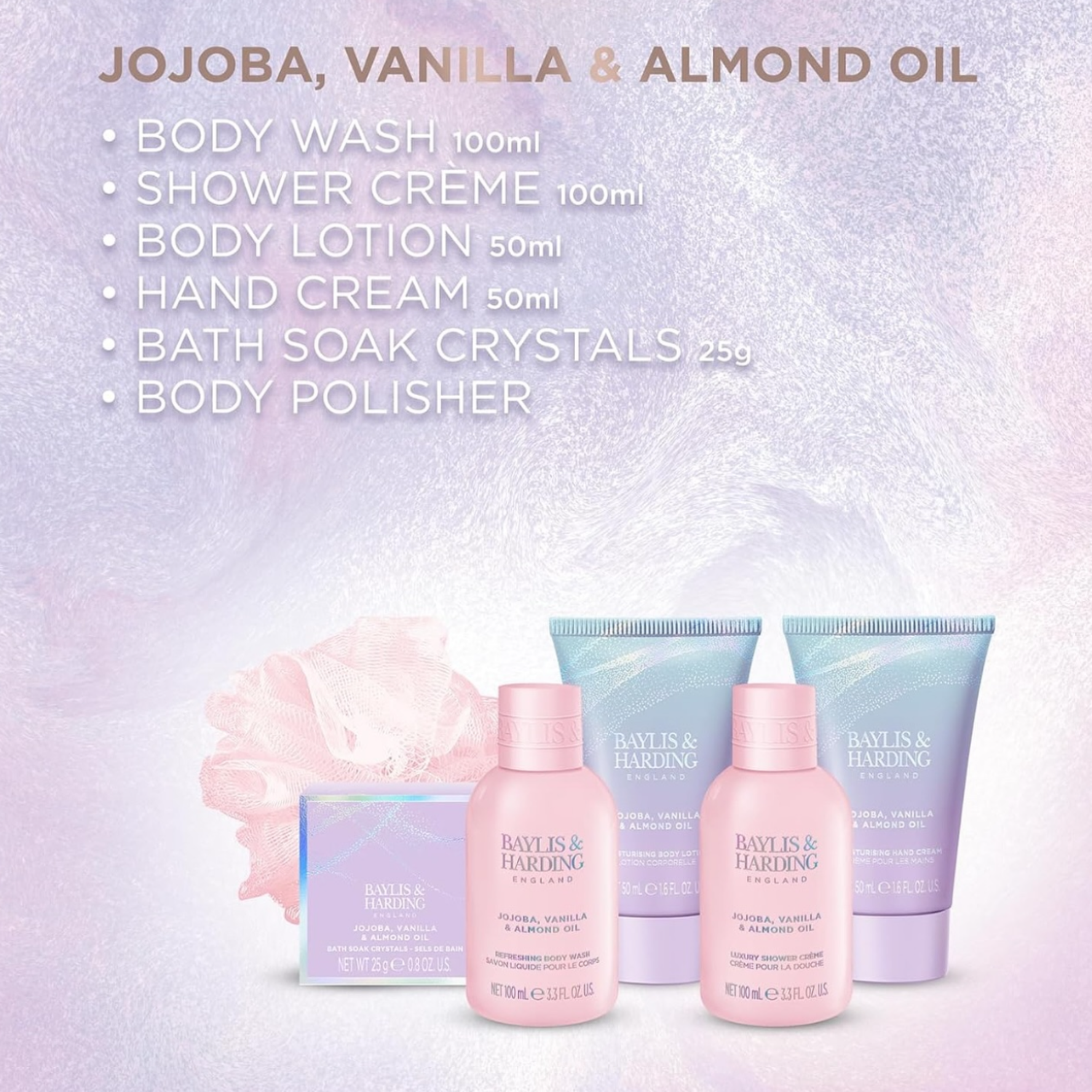 Jojoba, Vanilla & Almond Oil Luxury Pamper Present Gift Set — image 2