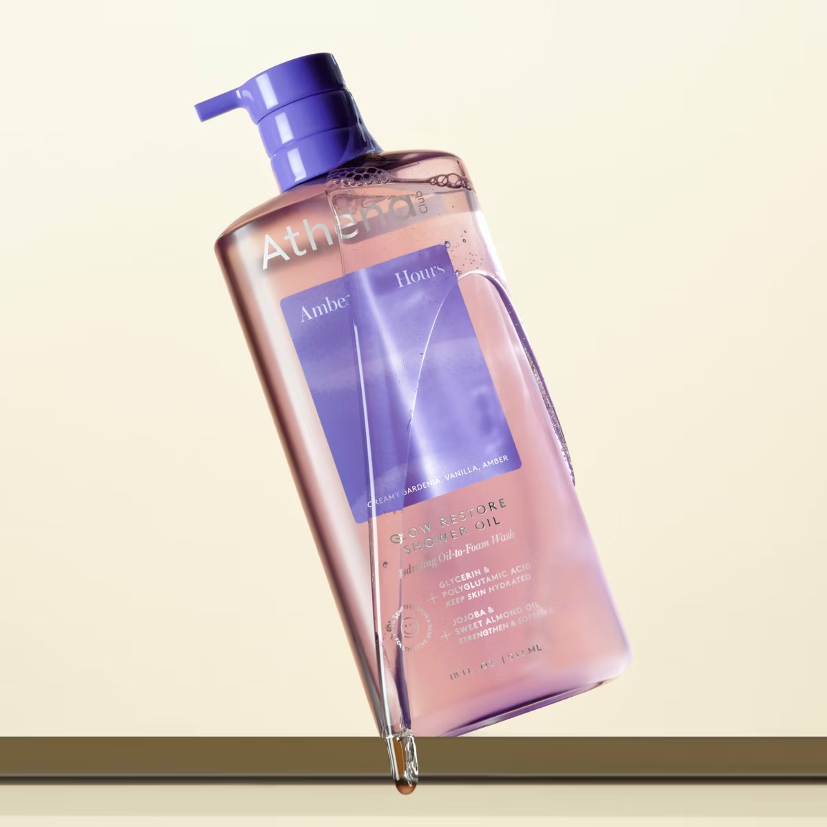 Glow Restore Shower Oil (532ml) Amber Hours — image 2