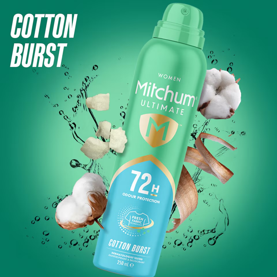 Women’s Antiperspirant & Deodorant Spray (250ml) Cotton Burst — image 2