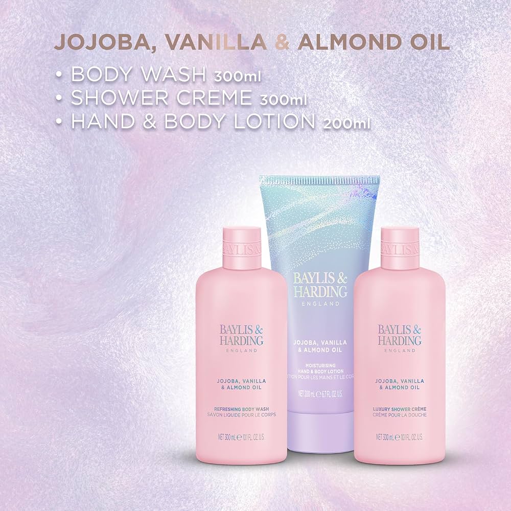 Jojoba, Vanilla & Almond Oil Luxury Bathing Essentials Gift Set — image 2