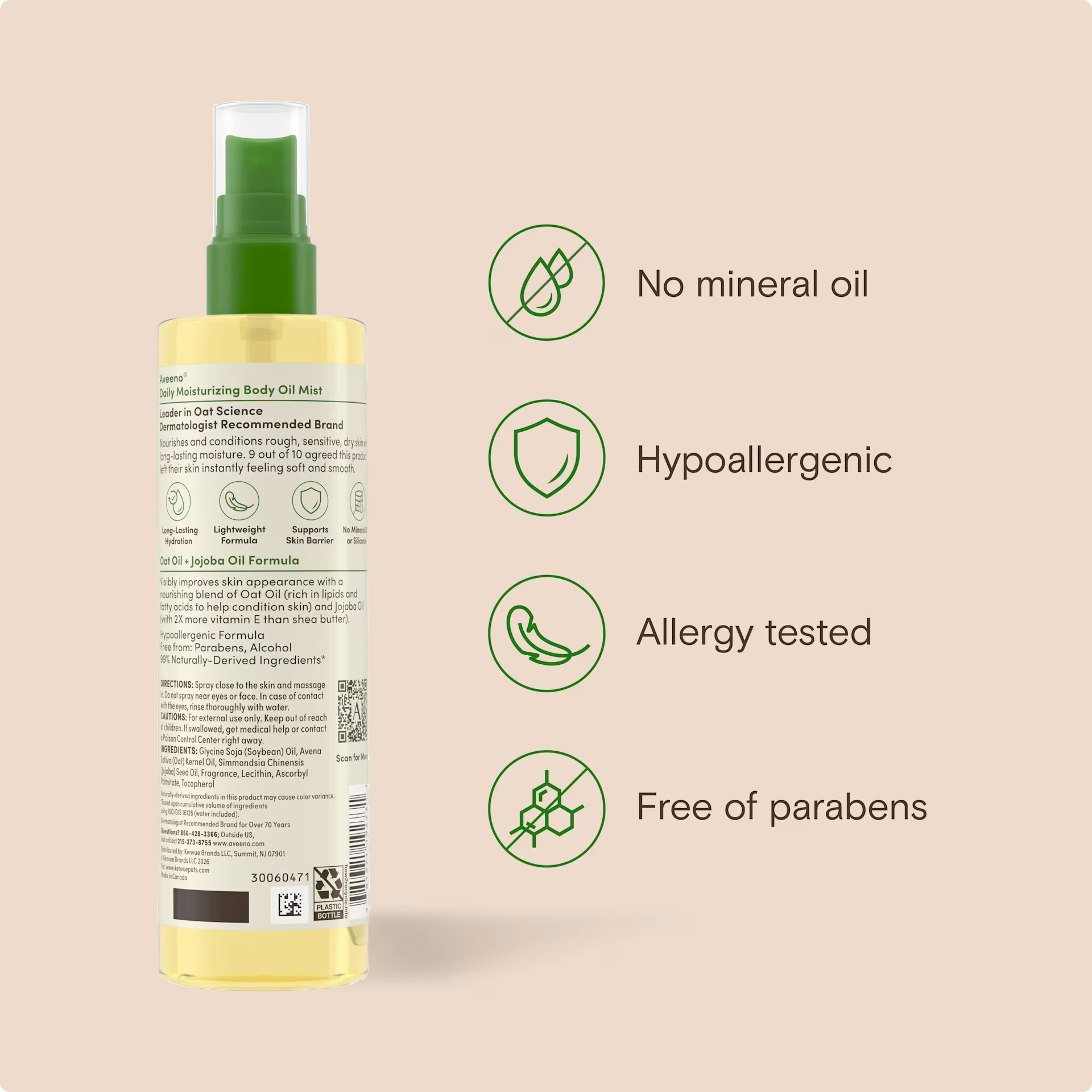 Daily Moisturizing Body Oil Mist with Oat Oil (200ml) — image 9