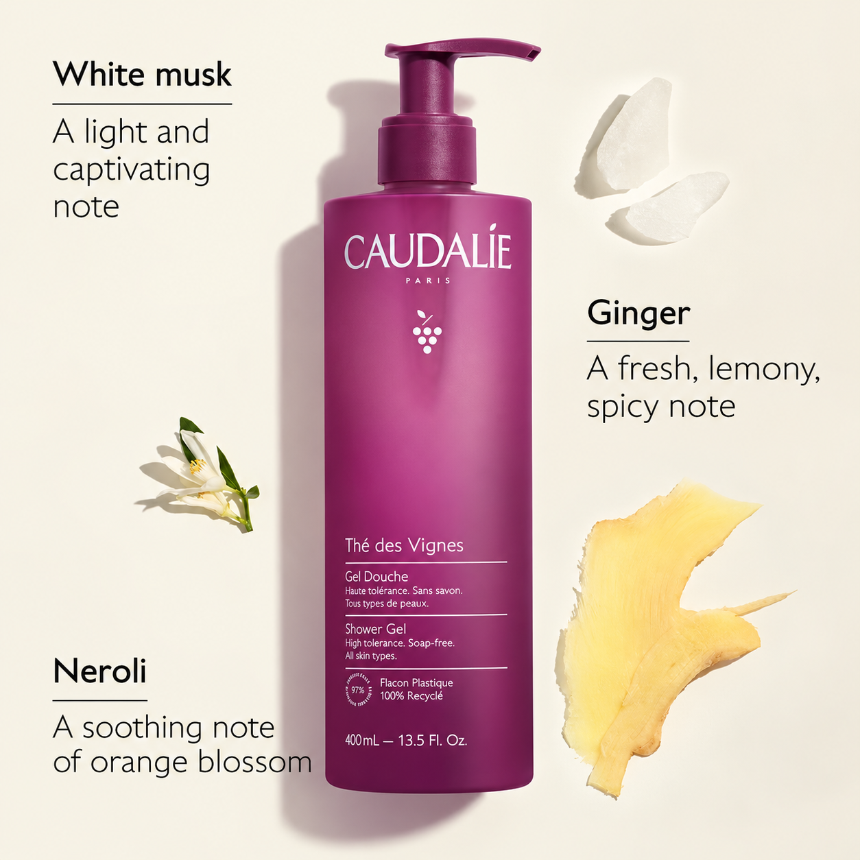 The des Vignes Shower Gel (400ml) — image 2