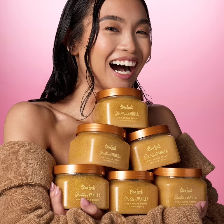 Golden Vanilla Sugar Body Scrub With Glitter (510g) — image 2