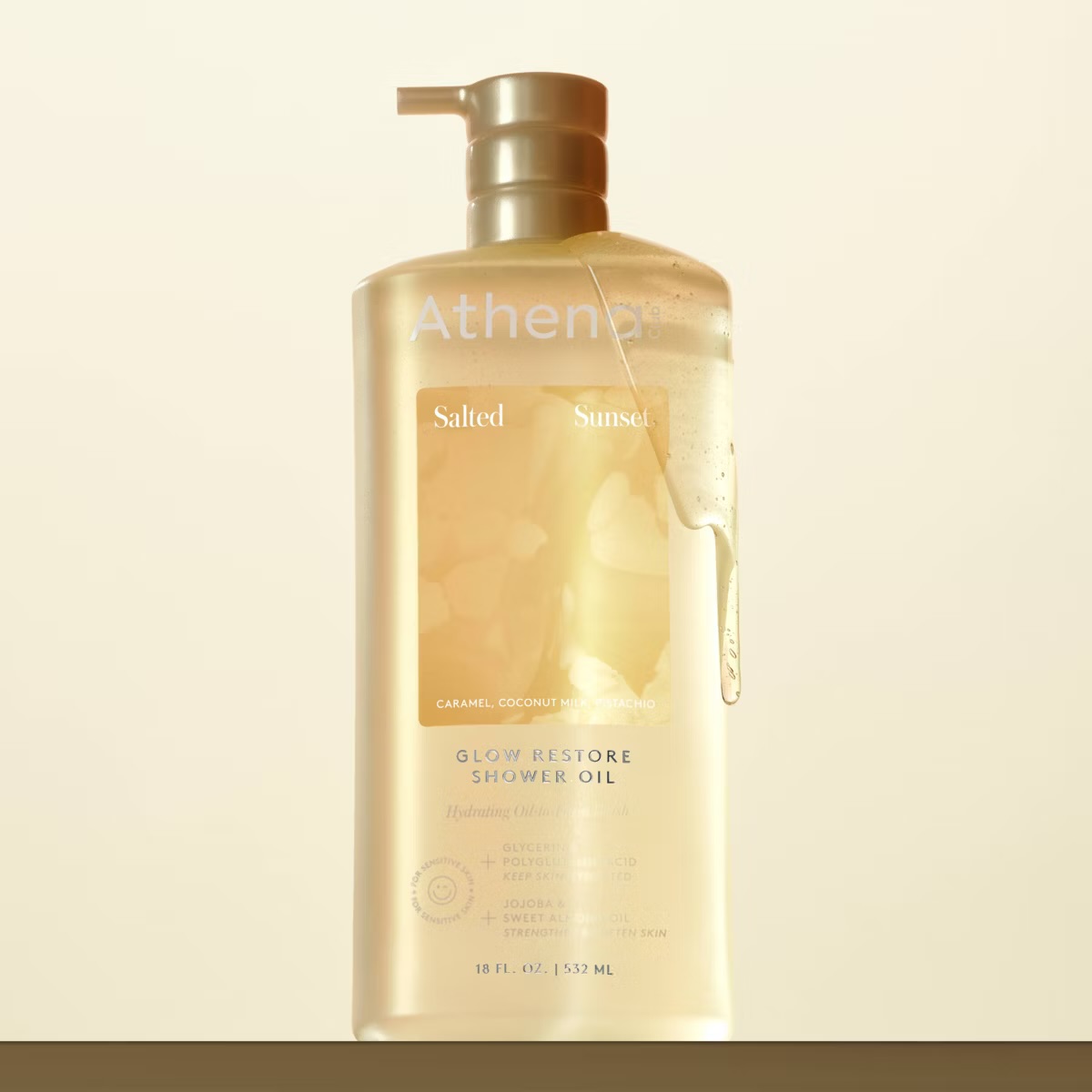 Glow Restore Shower Oil (532ml) Salted Sunset — image 2