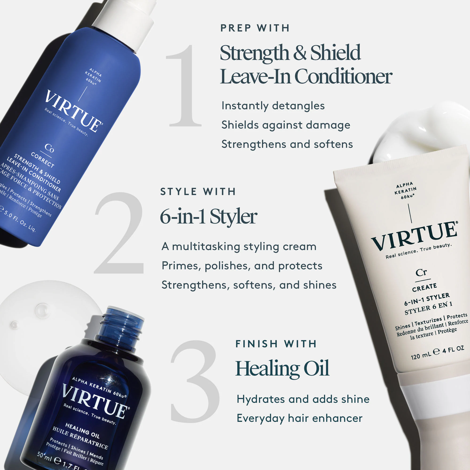 Strength & Shield Leave-In Conditioner with Heat Protectant (150ml) — image 11