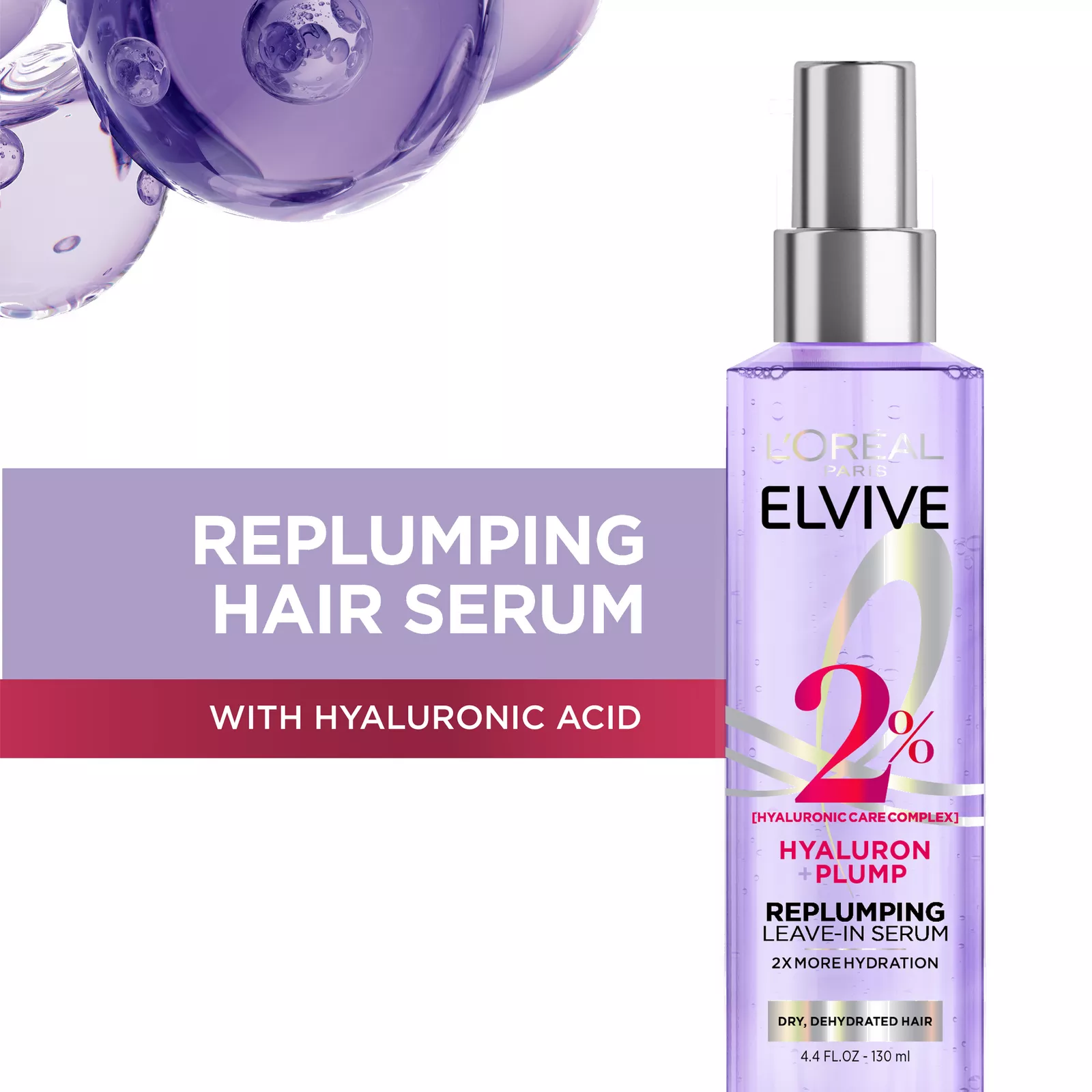 Elvive Hyaluron Plump Moisture Plump Hair Serum (130ml) — image 2