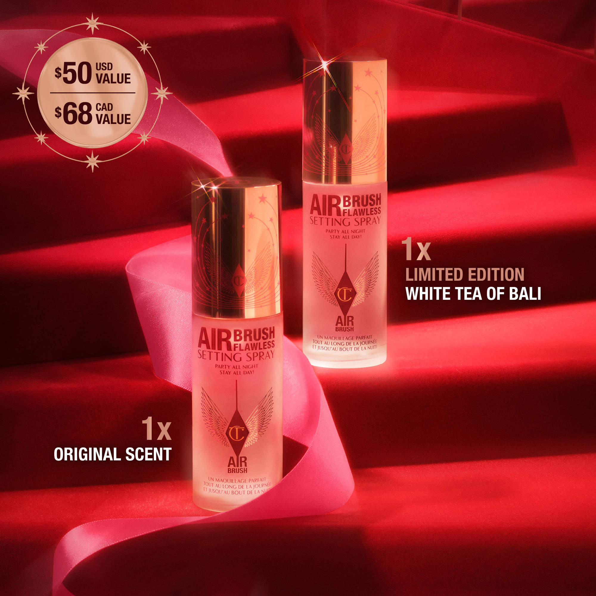 Mini Airbrush Flawless Hydrating & Waterproof Setting Spray Duo Gift Set — image 2
