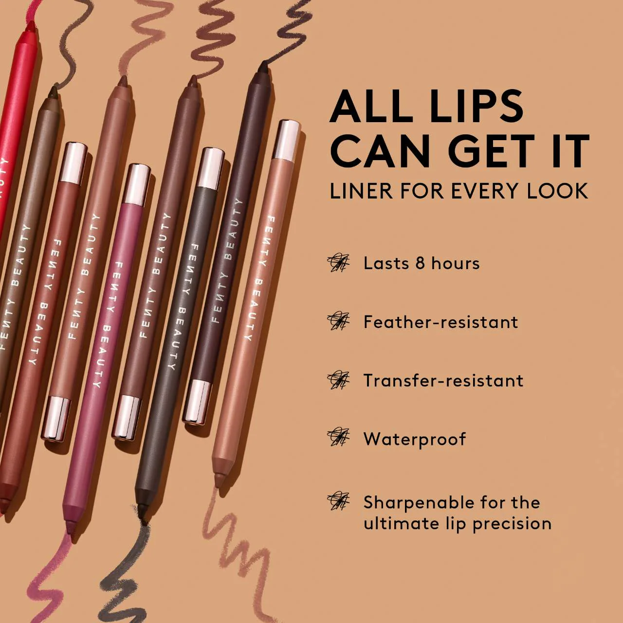 Trace'd Out Longwear Waterproof Pencil Lip (Thugz Blush Too - dusty rose) — image 8