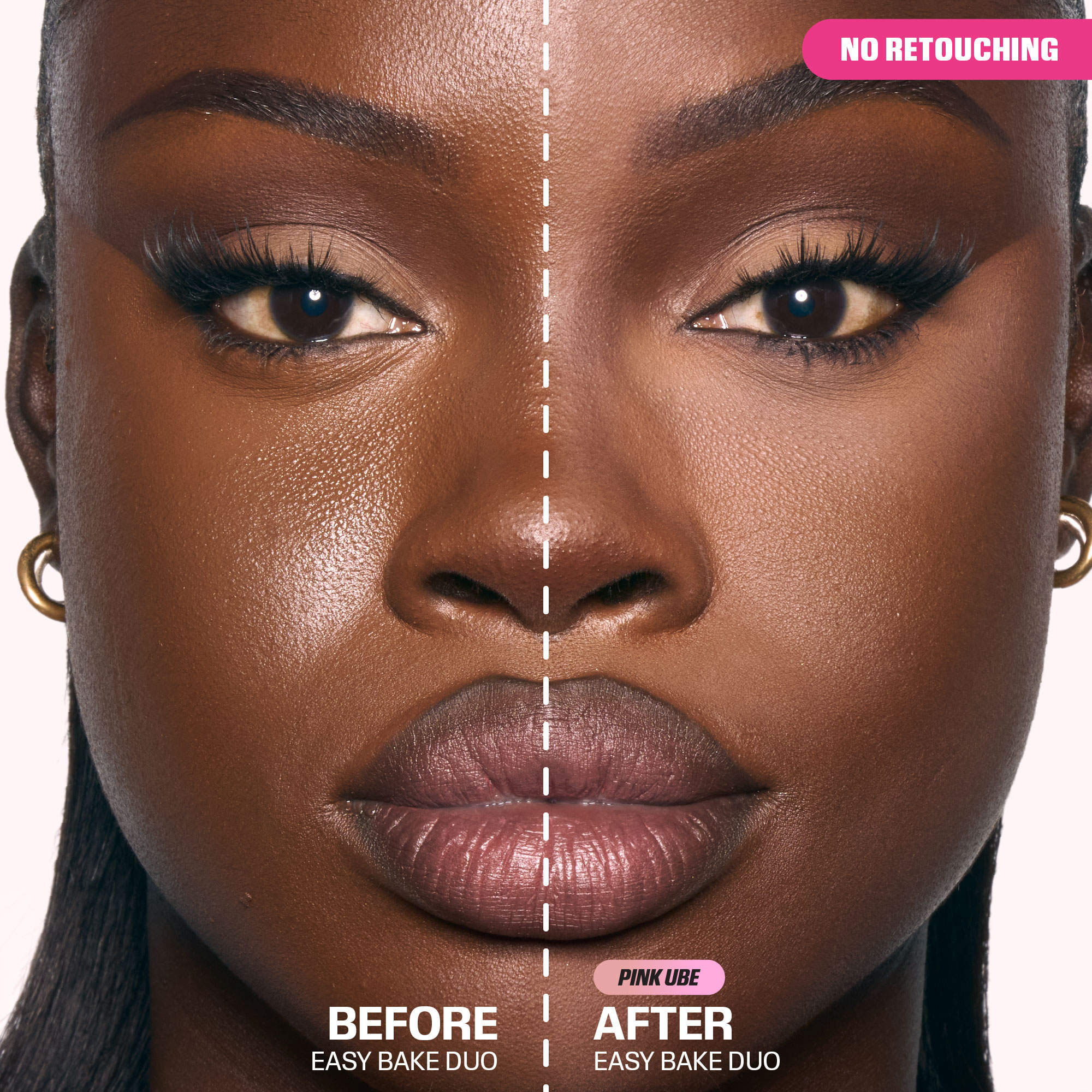 Easy Bake Loose Powder Brightening + Correcting Duo (Pink Ube) — image 2