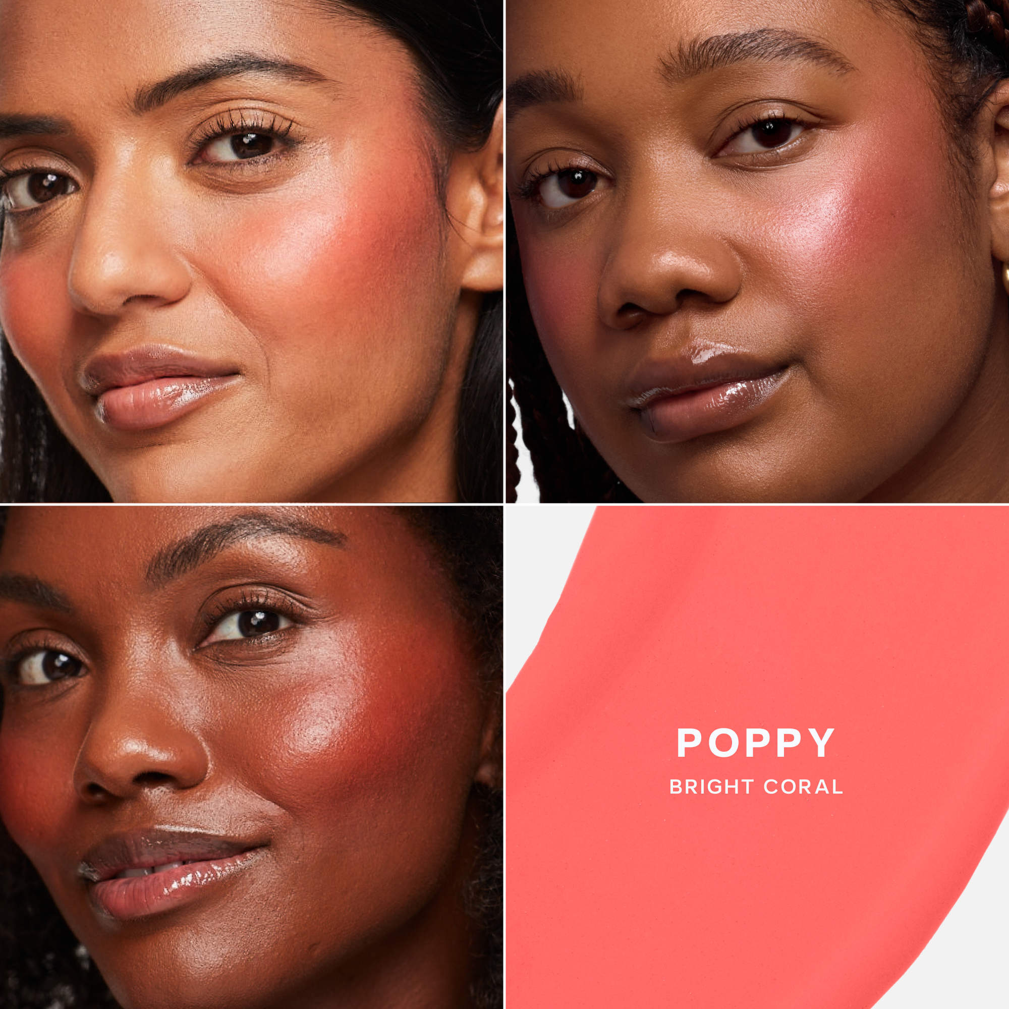 Dew Blush Liquid Cream Blush (Poppy - bright coral) — image 6