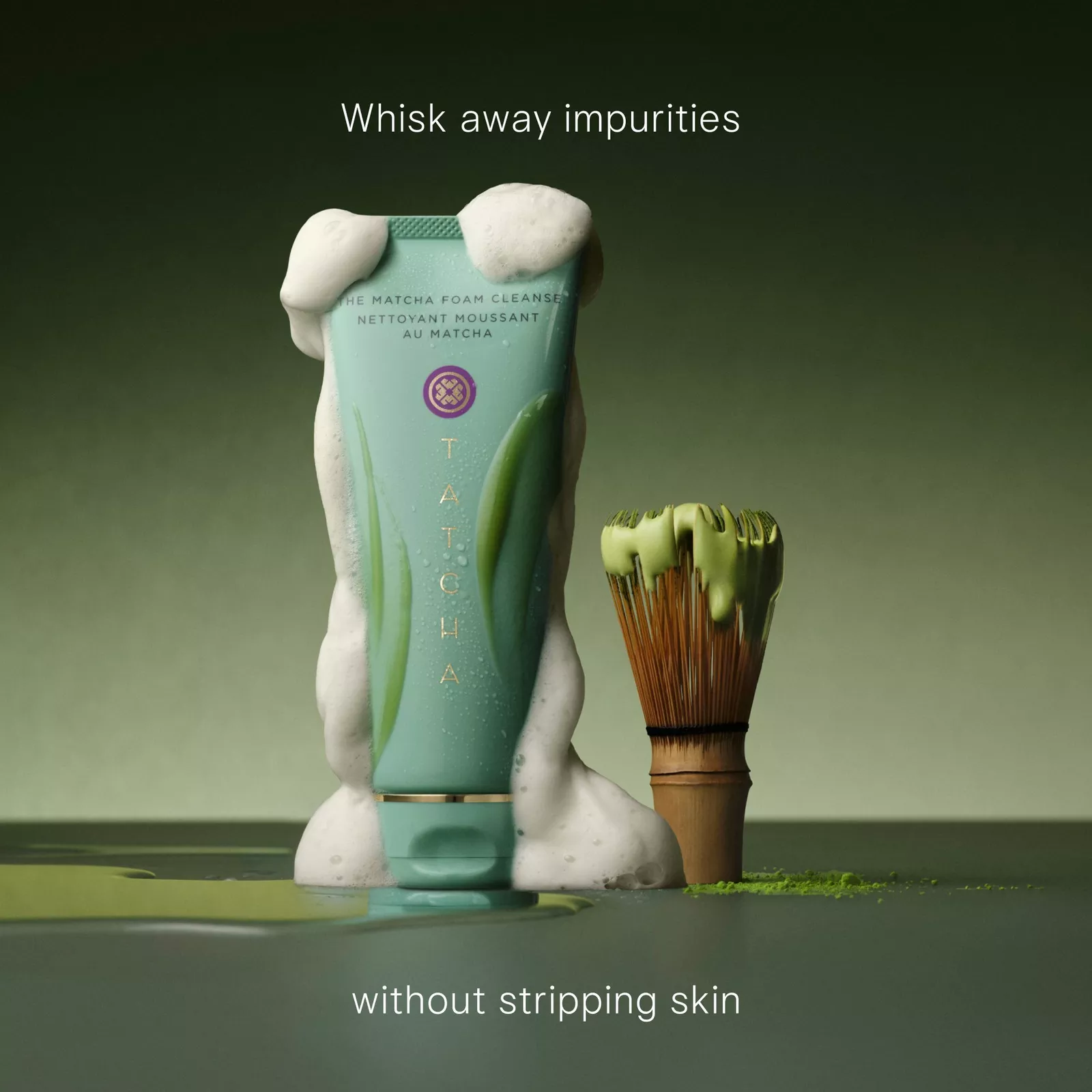 The Matcha Foam Pore-Refining & Oil-Balancing Prebiotic Gel Cleanser (150ml) — image 2