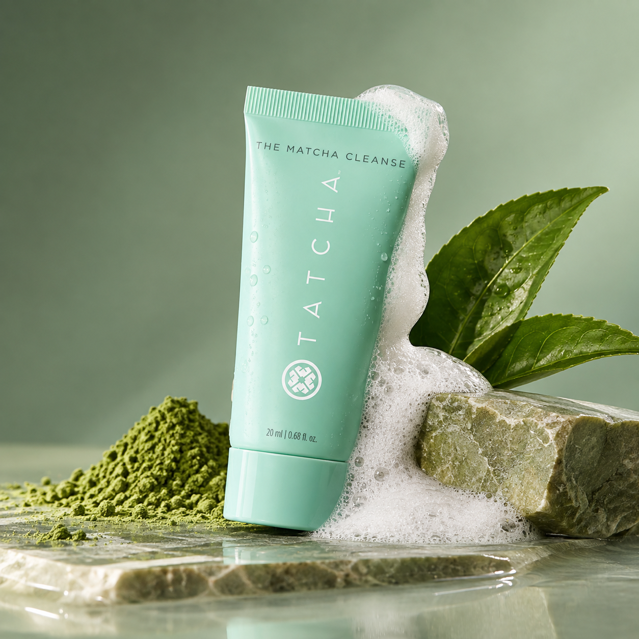 MINI - Matcha Foam Pore-Refining & Oil-Balancing Gel Cleanser (20ml) — image 2