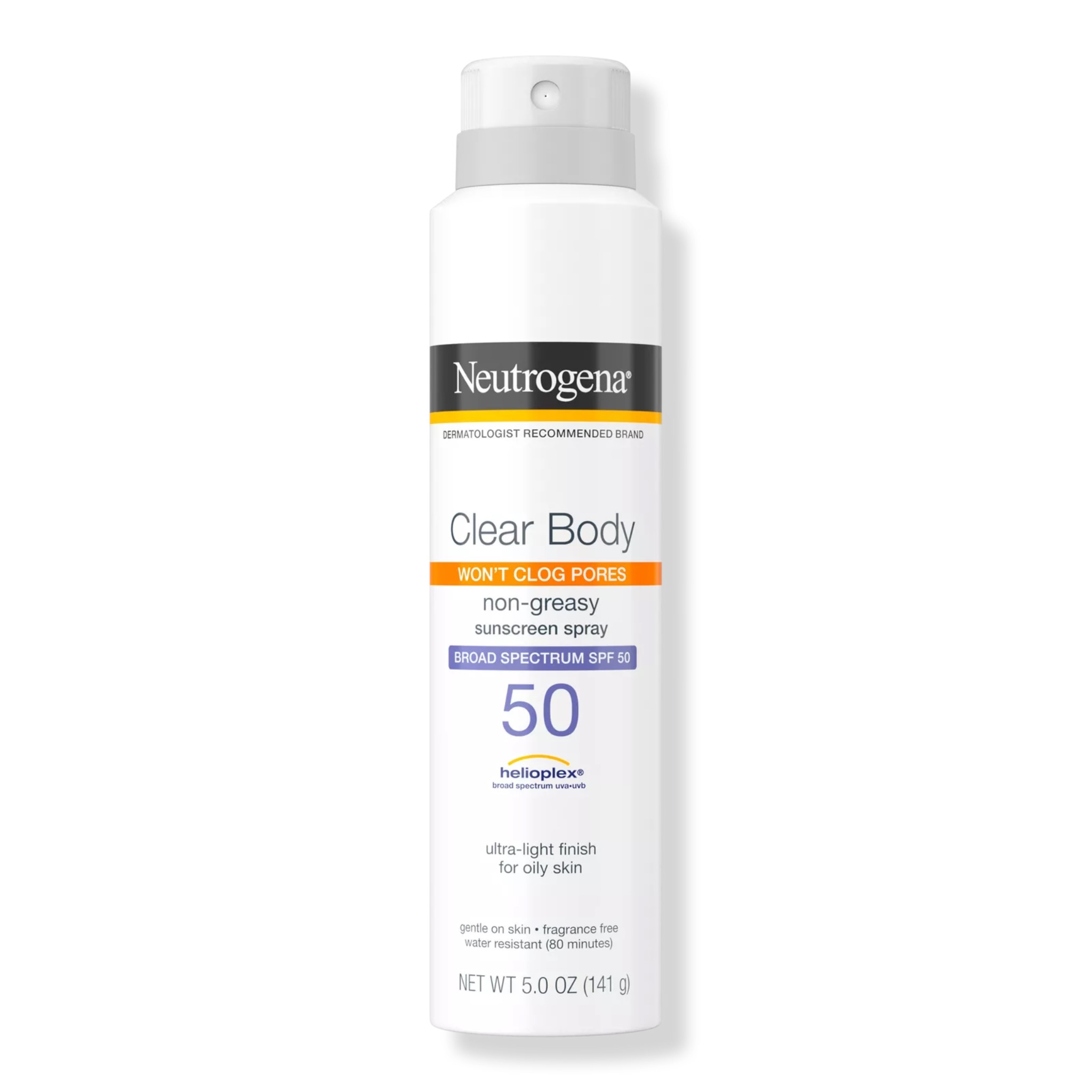 Clear Body SPF 50 Sunscreen Spray (141g)