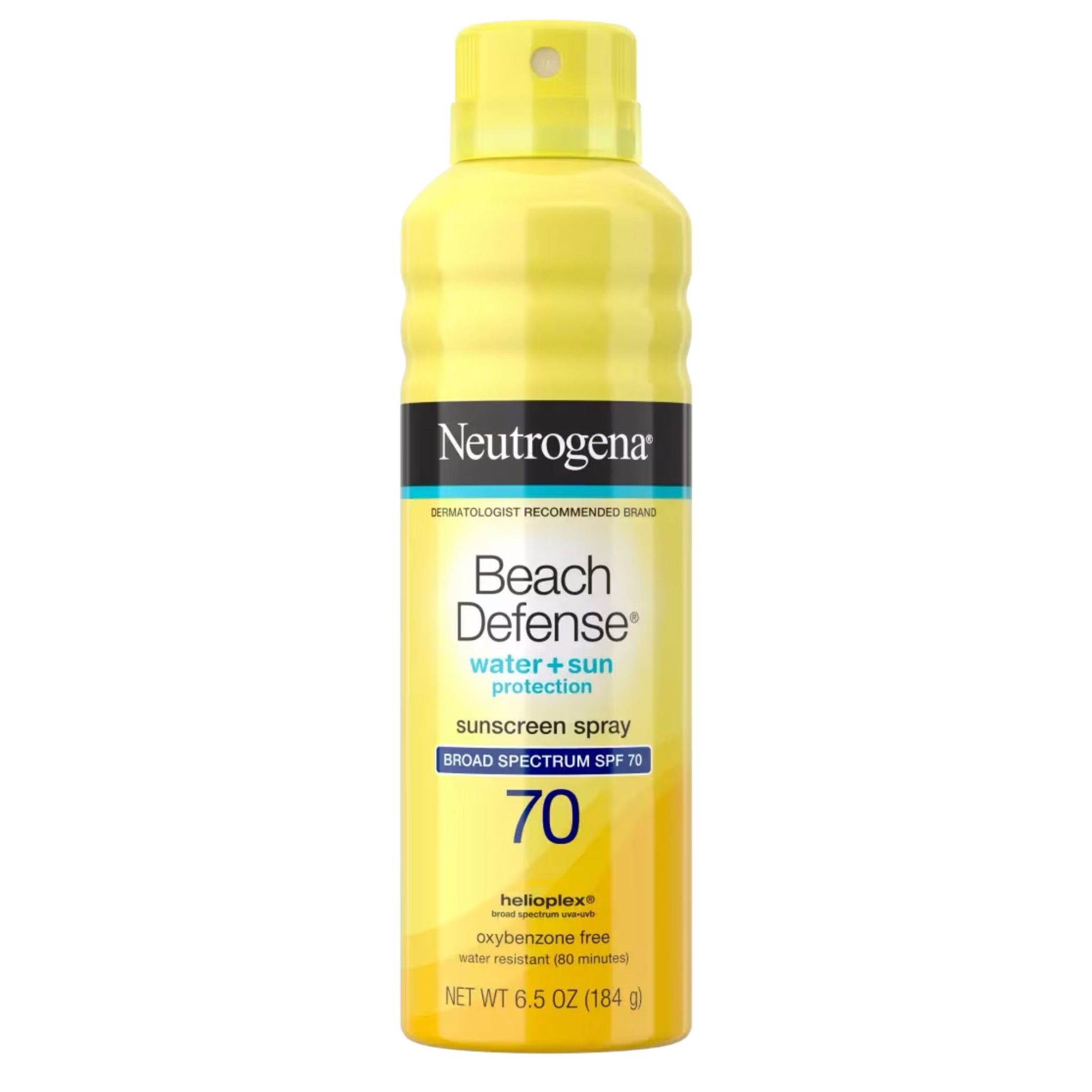 Beach Defense® Water + Sun Protection Sunscreen Spray Broad Spectrum SPF 70 (184g)