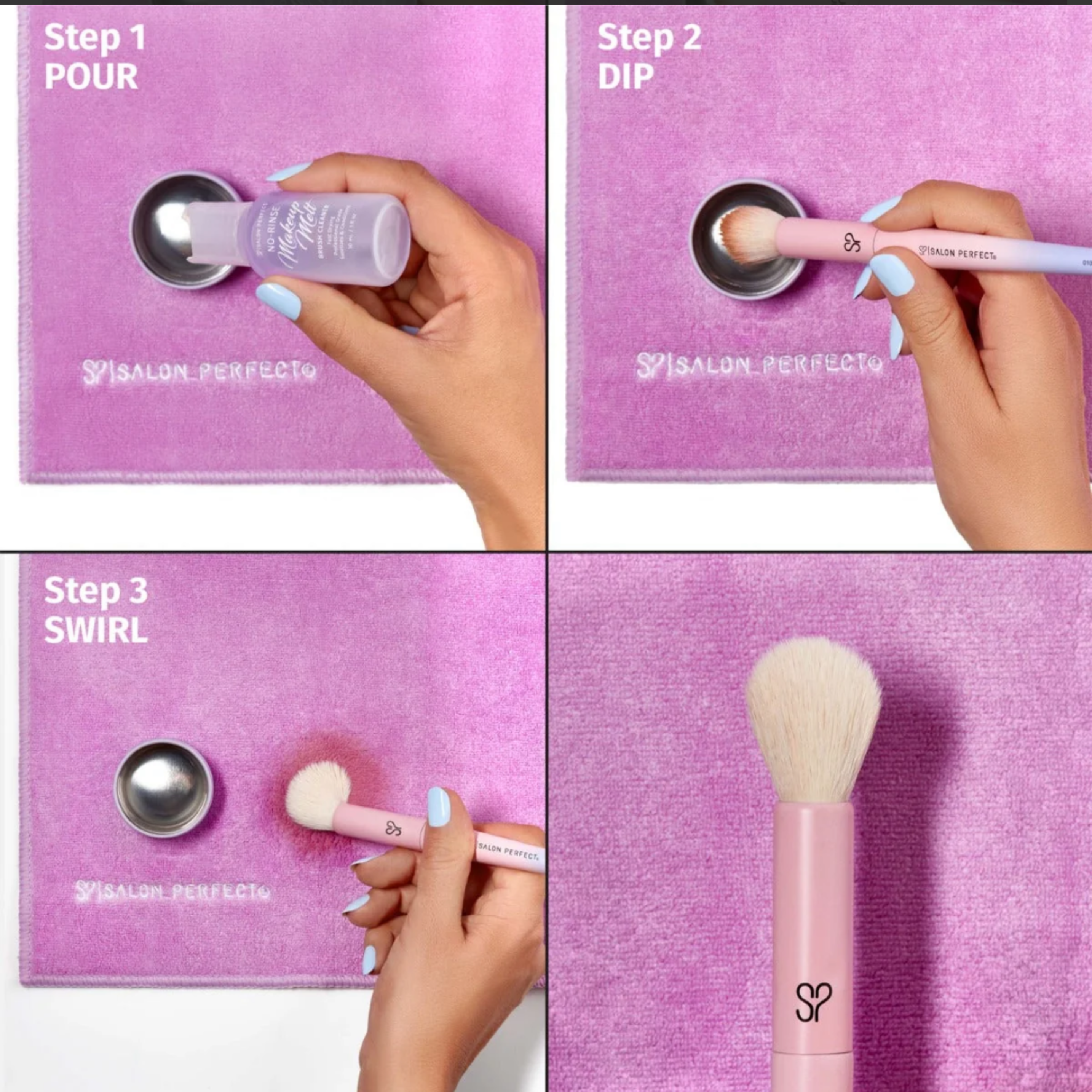 No Rinse Makeup Brush Cleaner Solution (200ml) — image 3